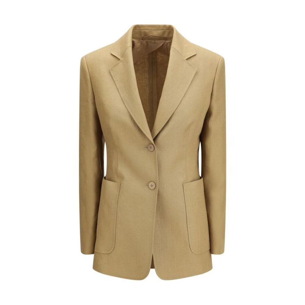 Max Mara Beige Linen Women's Jacket